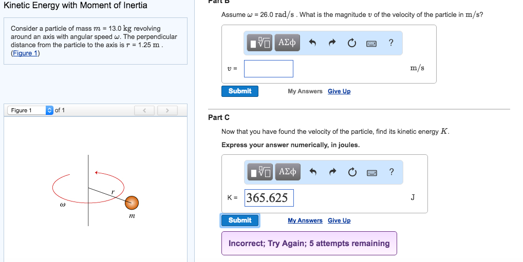 Solved Kinetic Energy with Moment of Inertia Consider a | Chegg.com