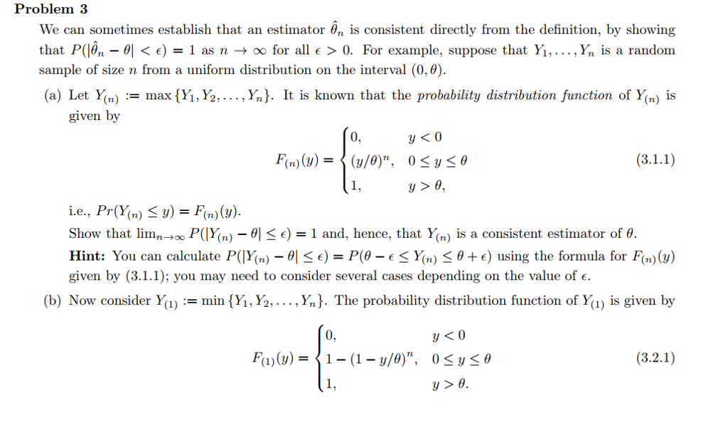 Solved Problem 3 We can sometimes establish that an