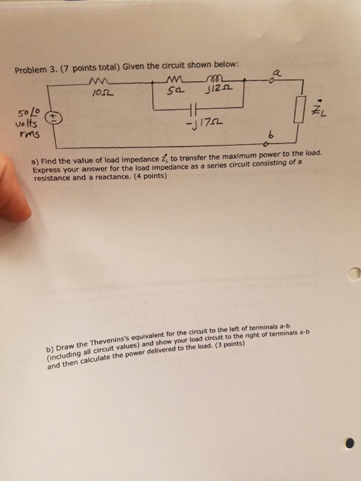 Solved Given the circuit shown below: Find the value of | Chegg.com