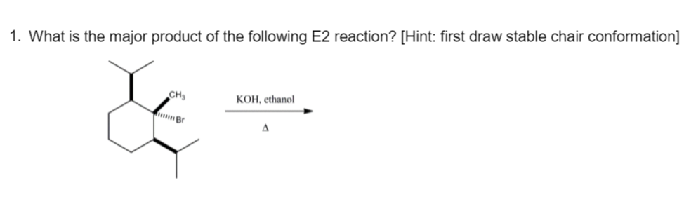 solved-what-is-the-major-product-of-the-following-e2-chegg