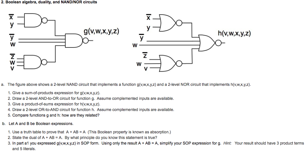 Solved Give a sumofproducts expression for g(v,w,x,y,z).