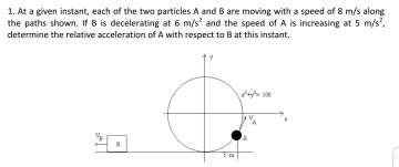 Solved At A Given Instant, Each Of The Two Particles A And | Chegg.com