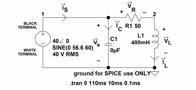 Solved Draw a phasor diagram for the capacitor, inductor and | Chegg.com