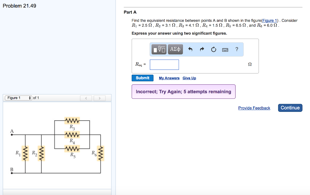 Solved Find The Equivalent Resistance Between Points A And | Chegg.com