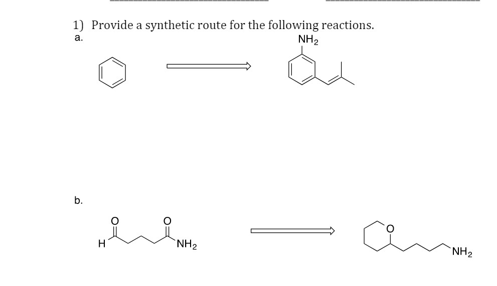 Solved Provide a synthetic route for the following | Chegg.com