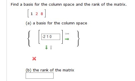 Solved Find a basis for the column space and the rank of the | Chegg.com
