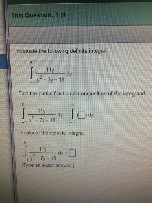 Solved Evaluate The Following Definite Integral. | Chegg.com