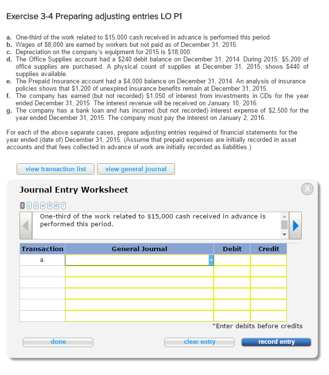 Solved Exercise 32 Adjusting and paying accrued expenses LO