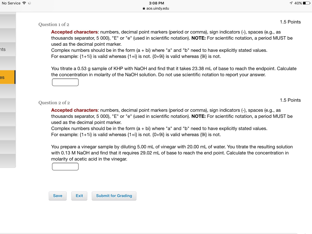 Solved Accepted characters: numbers, decimal point markers | Chegg.com