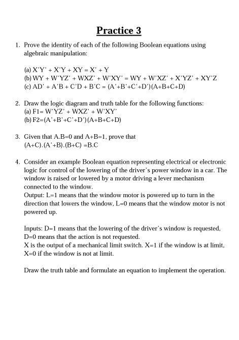 Solved Practice 3 1. Prove The Identity Of Each Of The | Chegg.com