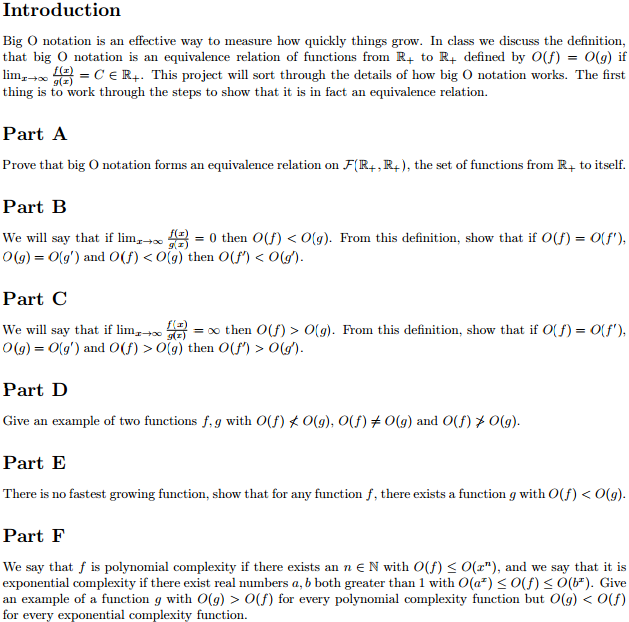 Introduction Big O notation is an effective way to | Chegg.com