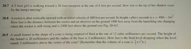 Solved 20.7 A 5-foot girl is walking toward a 20-foot | Chegg.com