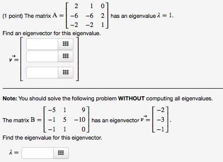 eigenvalue transcribed