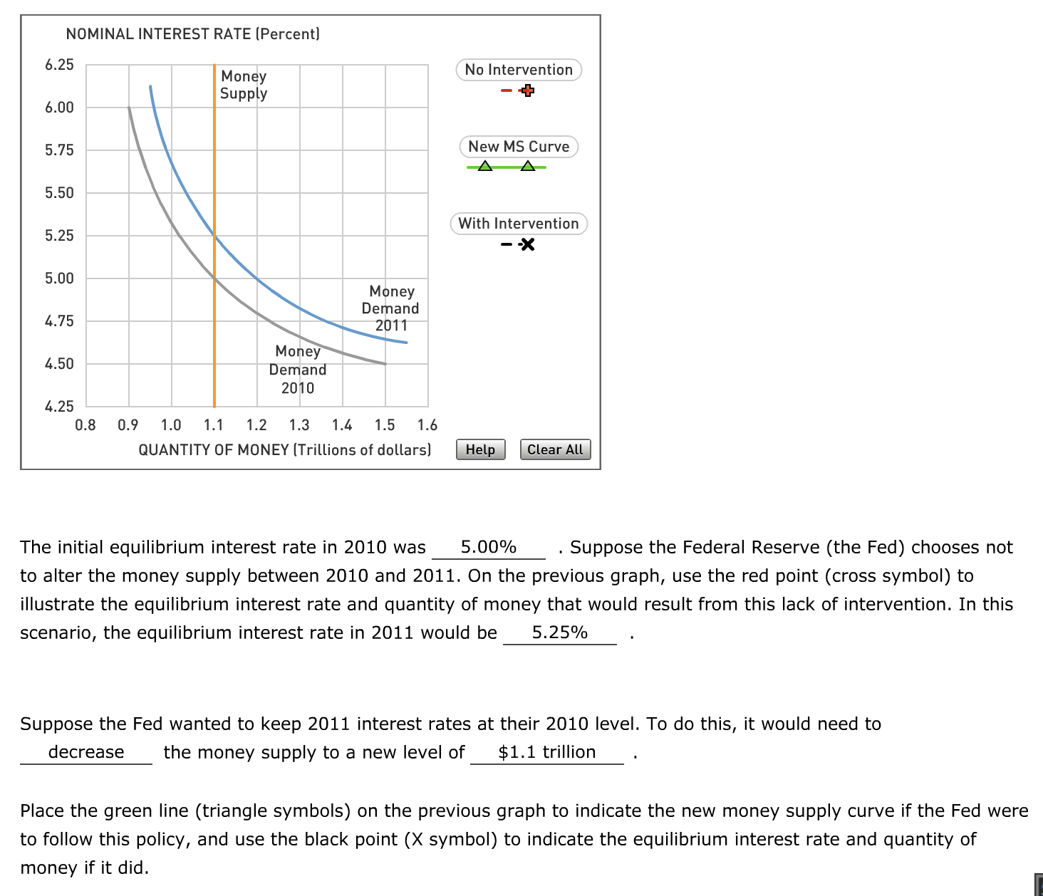 Solved Targeting the money supply or interest rates. Add to