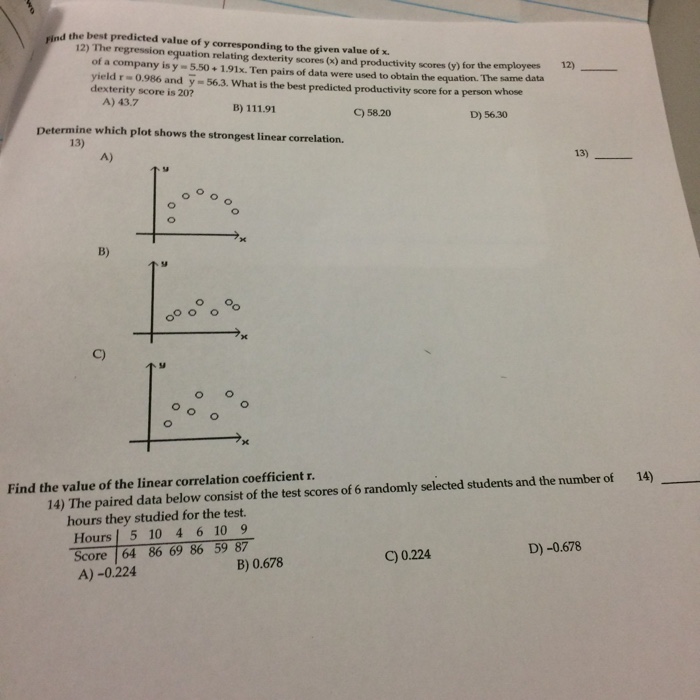 Solved Find sd. Consider the set of differences between two