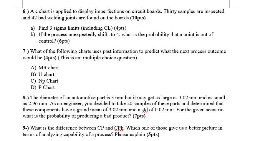 solved-6-a-c-chart-is-applied-to-display-imperfections-on-chegg