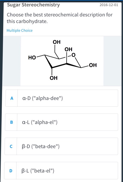 Solved Choose the best stereochemical description for this | Chegg.com