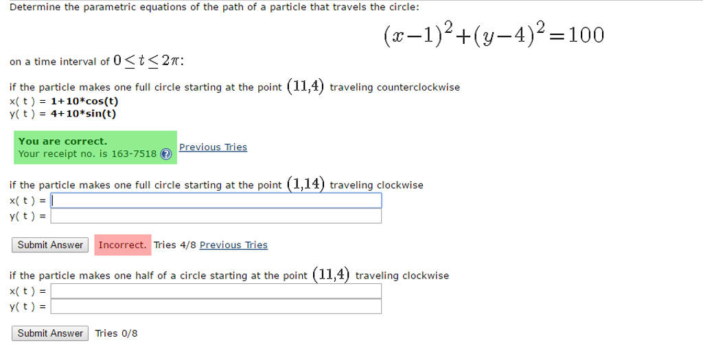 Solved Determine the parametric equations of the path of a | Chegg.com