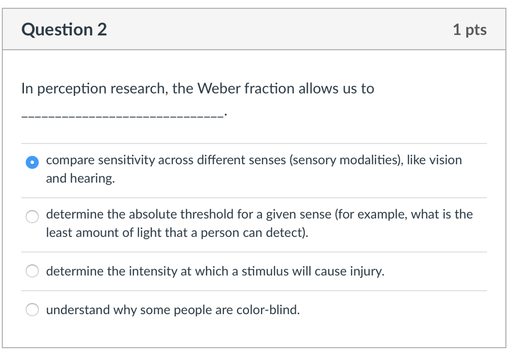 in a perception research lab you are asked