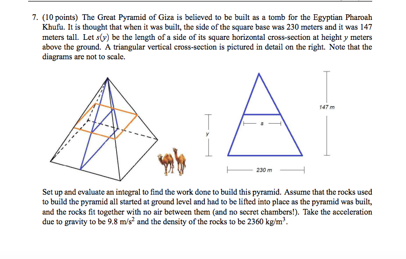 Solved Work Required To Build A Pyramid That's The Answer 