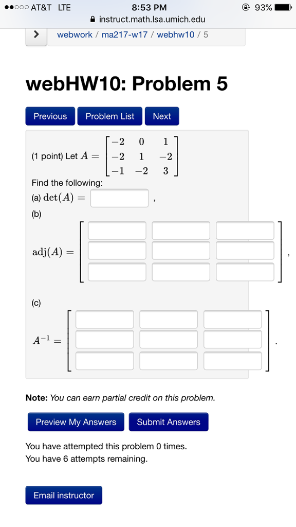 Solved Let A = [-2 -2 -1 0 1 -2 1 -2 3] Find The | Chegg.com