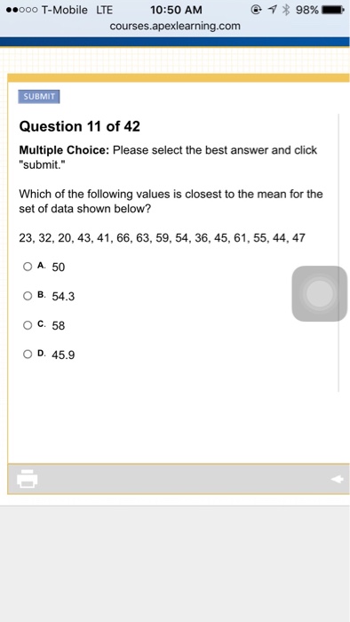 Solved Multiple Choice: Please select the best answer and | Chegg.com