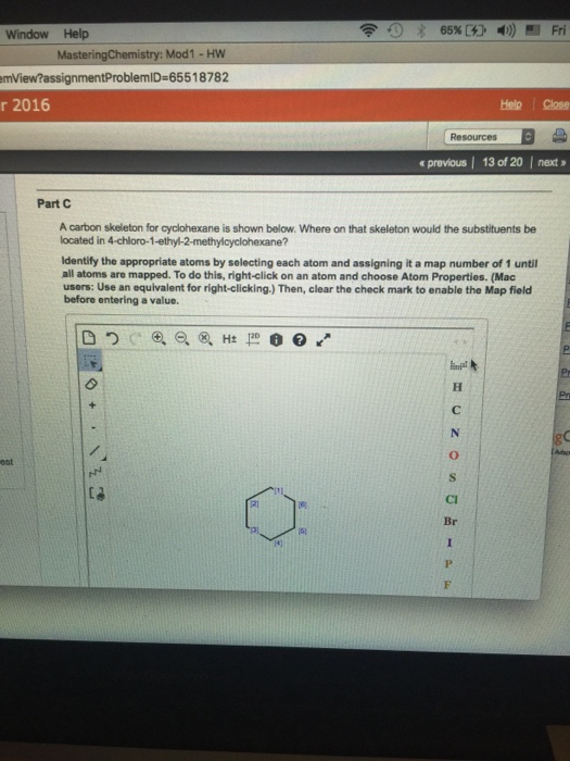 Solved A Carbon Skeleton For Cyclohexane Is Shown Below