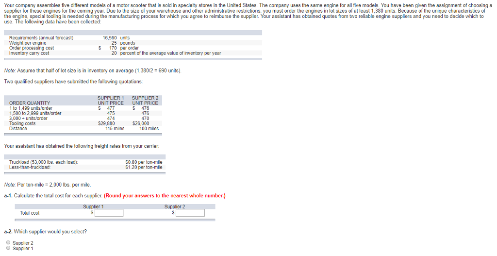 solved-your-company-assembles-five-different-models-of-a-chegg