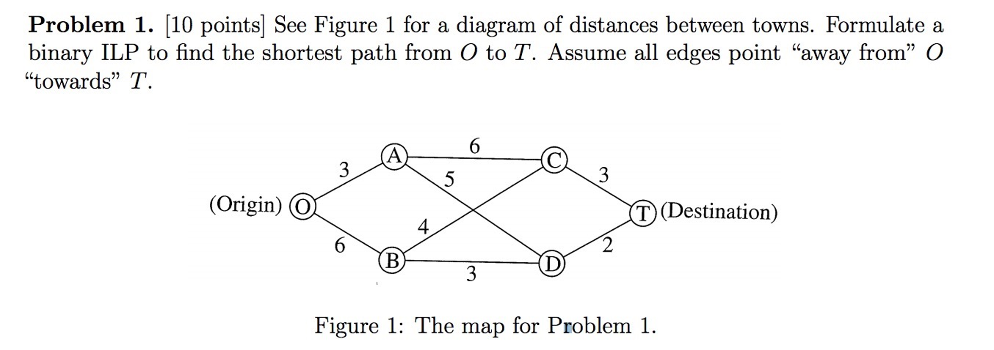 Solved See Figure 1 for a diagram of distances between | Chegg.com