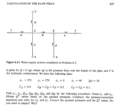 CALCULATION OF THE FLOW FIELD is given by Q = C | Chegg.com
