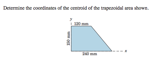 Solved: Determine The Coordinates Of The Centroid Of The T... | Chegg.com