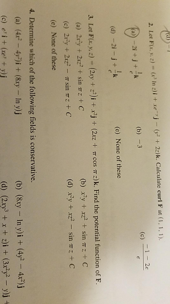 Solved 2. Let F(x, y, z) 