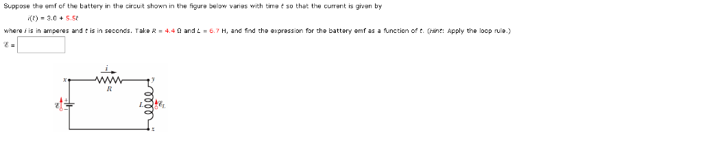 Solved Suppose the emf of the battery in the circuit shown | Chegg.com