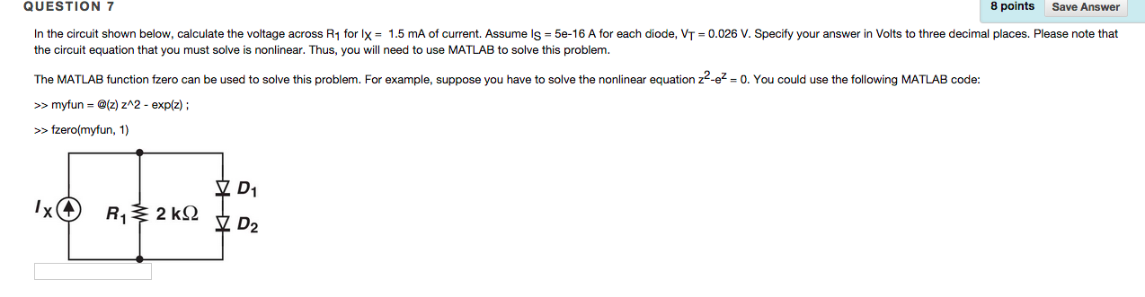 Solved: In The Circuit Shown Below, Calculate The Voltage | Chegg.com