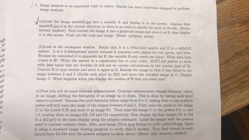 1-image-analysis-is-an-impo-rtant-topic-in-optics-chegg