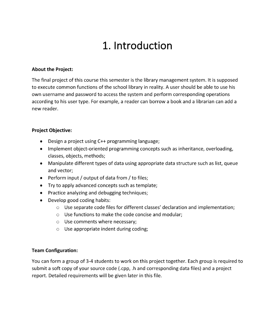 project management assignment introduction