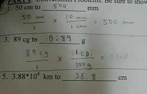 Solved how to show work for conversion problems, how | Chegg.com
