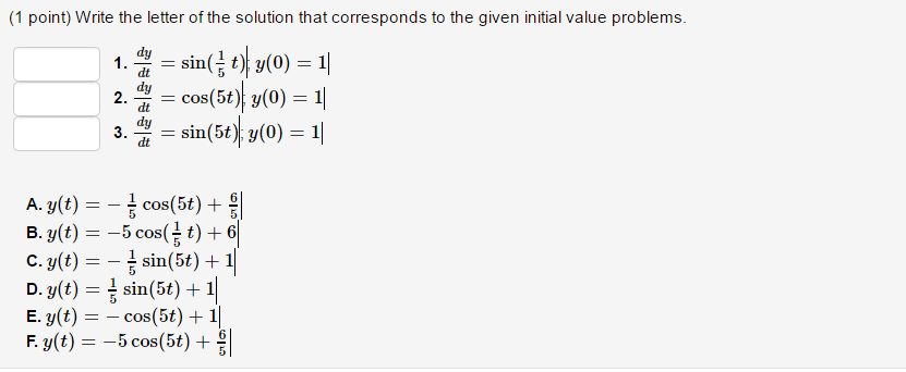 Solved Write the letter of the solution that corresponds to | Chegg.com
