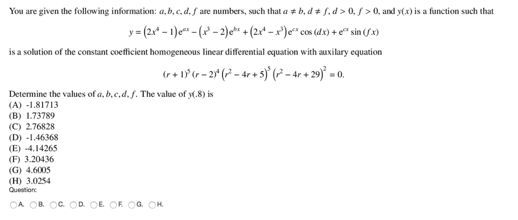 Solved You Are Given The Following Information: A, B, C, D, | Chegg.com