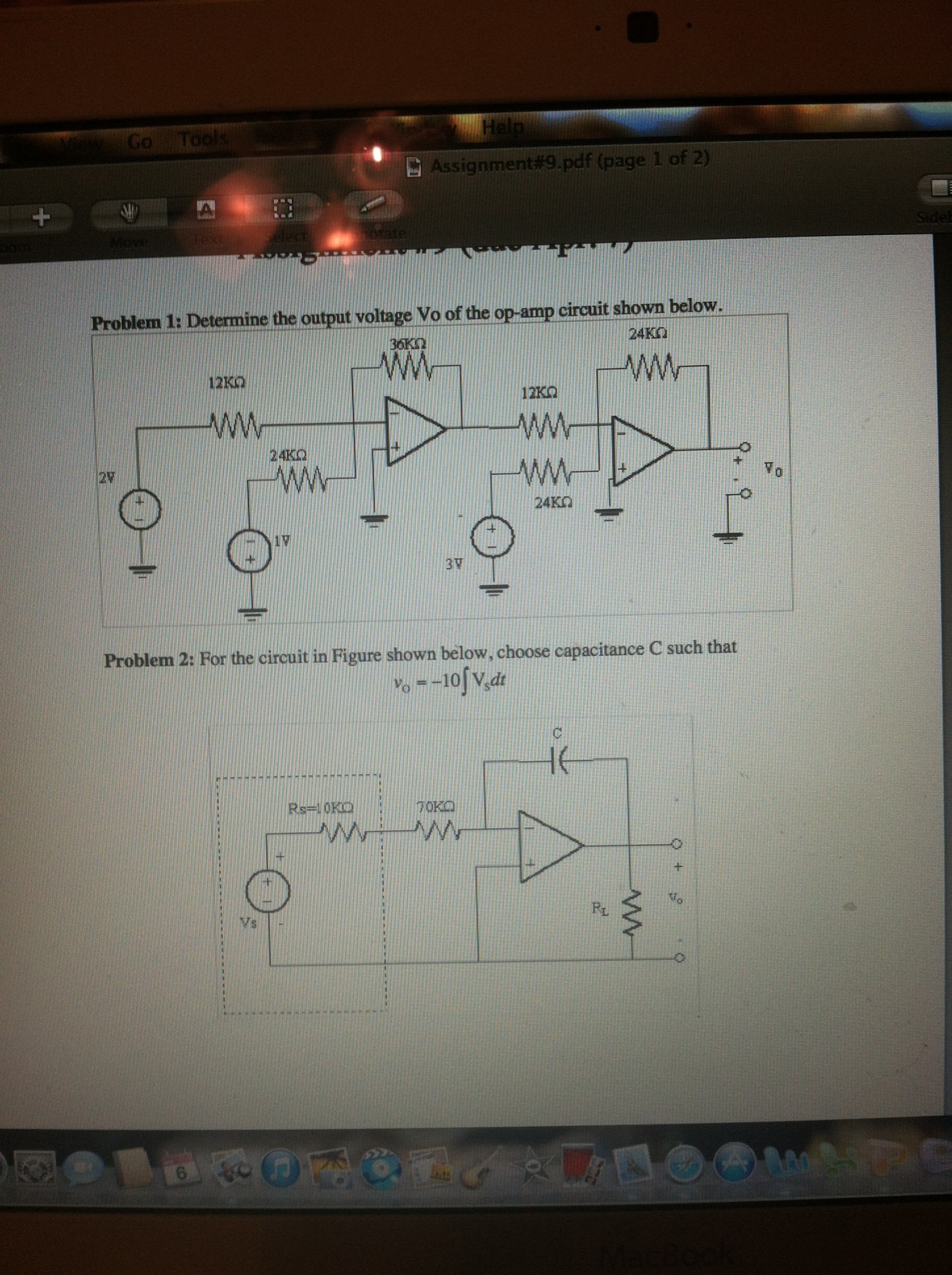 Solved Determine The Output Voltage Vo Of The Op-amp Circuit | Chegg.com