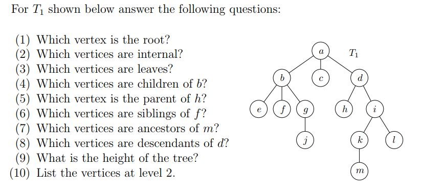 Solved For Ti shown below answer the following questions: | Chegg.com