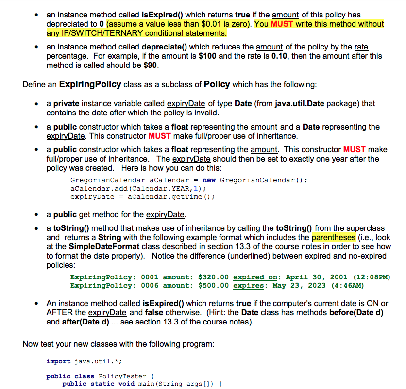 Java Programming Question. This Is A 2 Part Question. | Chegg.com