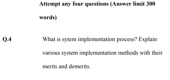 Solved Attempt any four questions (Answer limit 300 Q.4 What | Chegg.com
