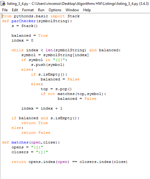Solved sting 3 y CAUserslv ncenzo\Desktop Algorithms | Chegg.com