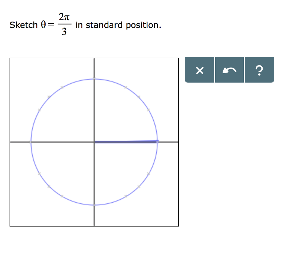 Solved 2 Sketch in standard position Chegg com