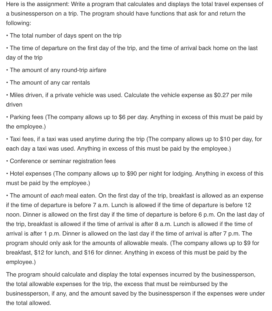 I have most of the program done, i am just having