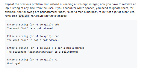Solved A palindrome is a number or a text phrase that reads | Chegg.com