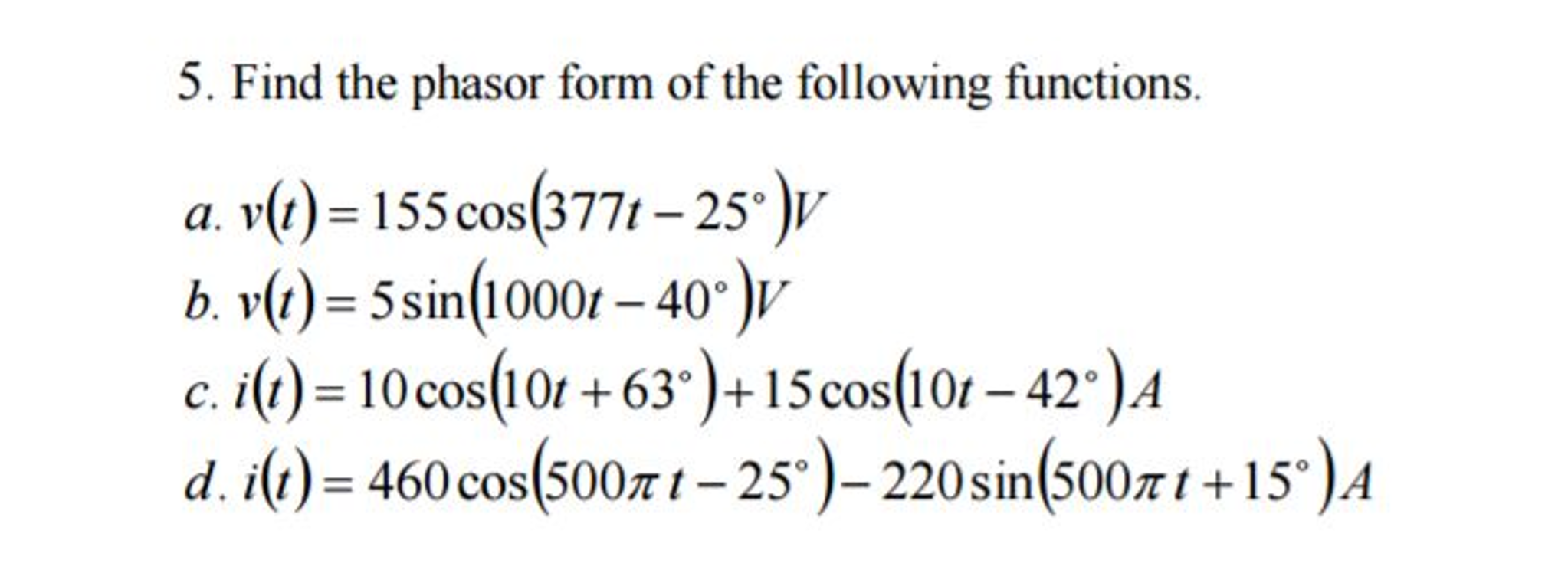 solved-find-the-phasor-form-of-the-following-functions-chegg