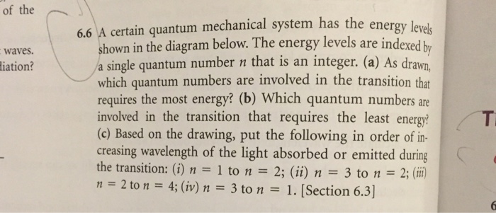 Solved A certain quantum mechanical system has the energy | Chegg.com
