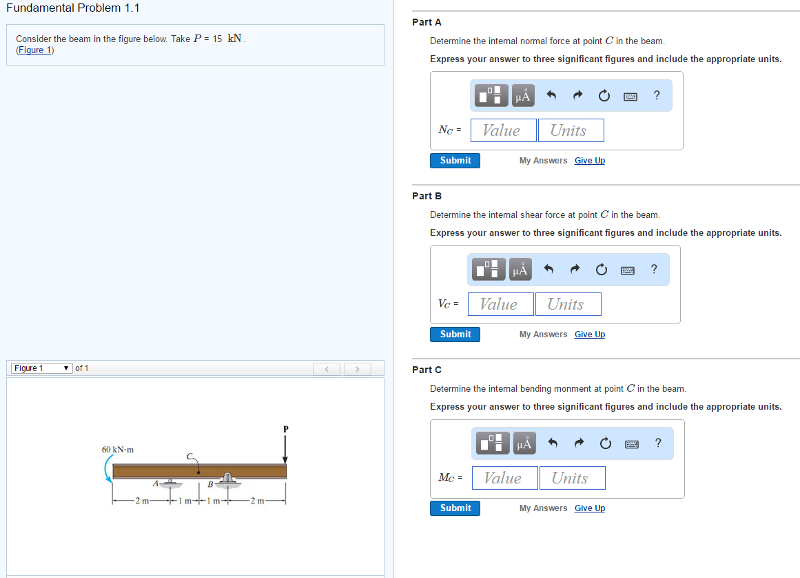 Solved Consider the beam in the figure below. Take P = 15 | Chegg.com